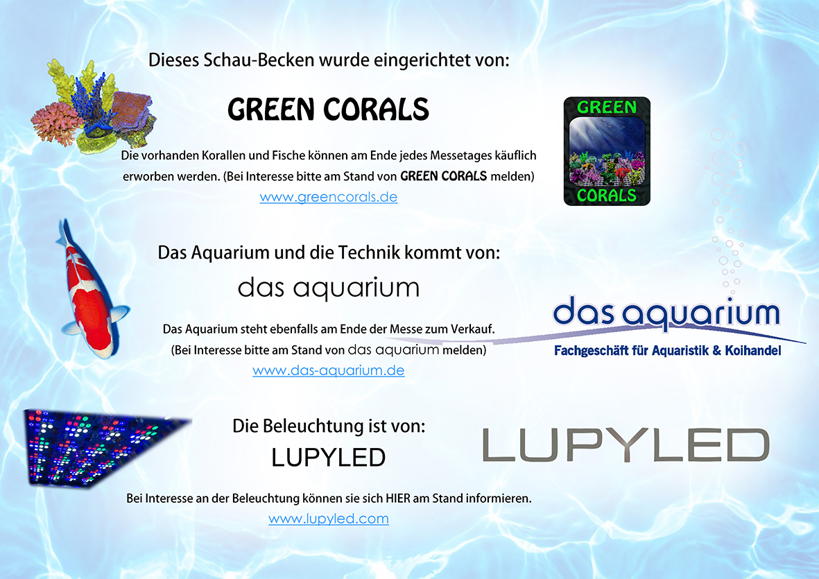 Schild für Schaubecken LUPYLED-dasaquarium-GreenCorals