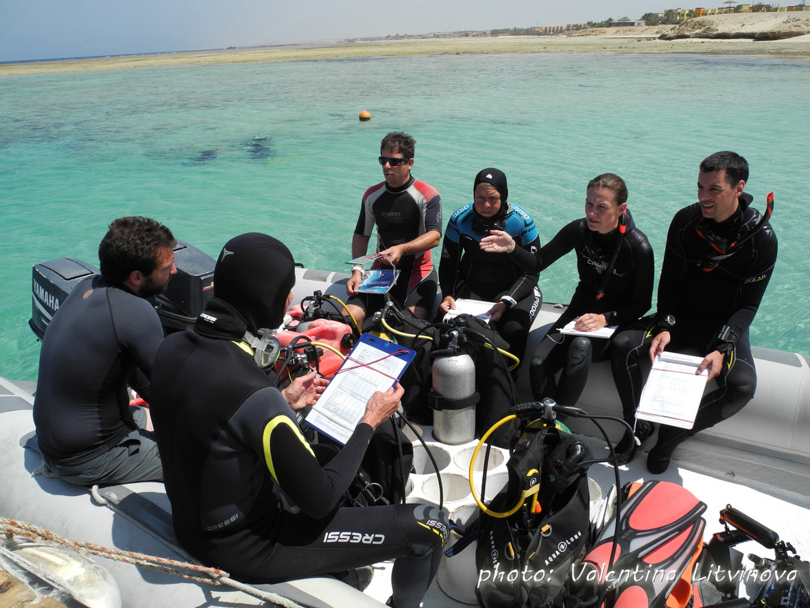 Ready for the Reef Check Survey at Marsa Egla!